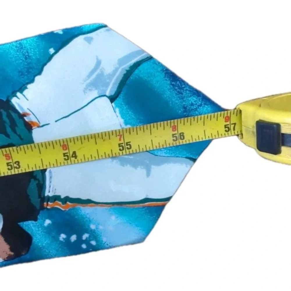 Vintage Miami Dolphins 100% Silk Necktie Mens 57